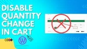 woocommerce disable quantity change in cart